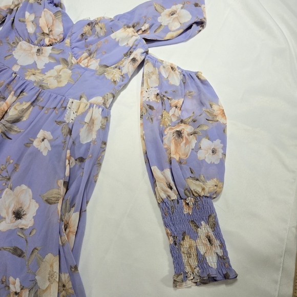 Privy Lavender and Cream Mini  Dress Size M NWT - Picture 13 of 16